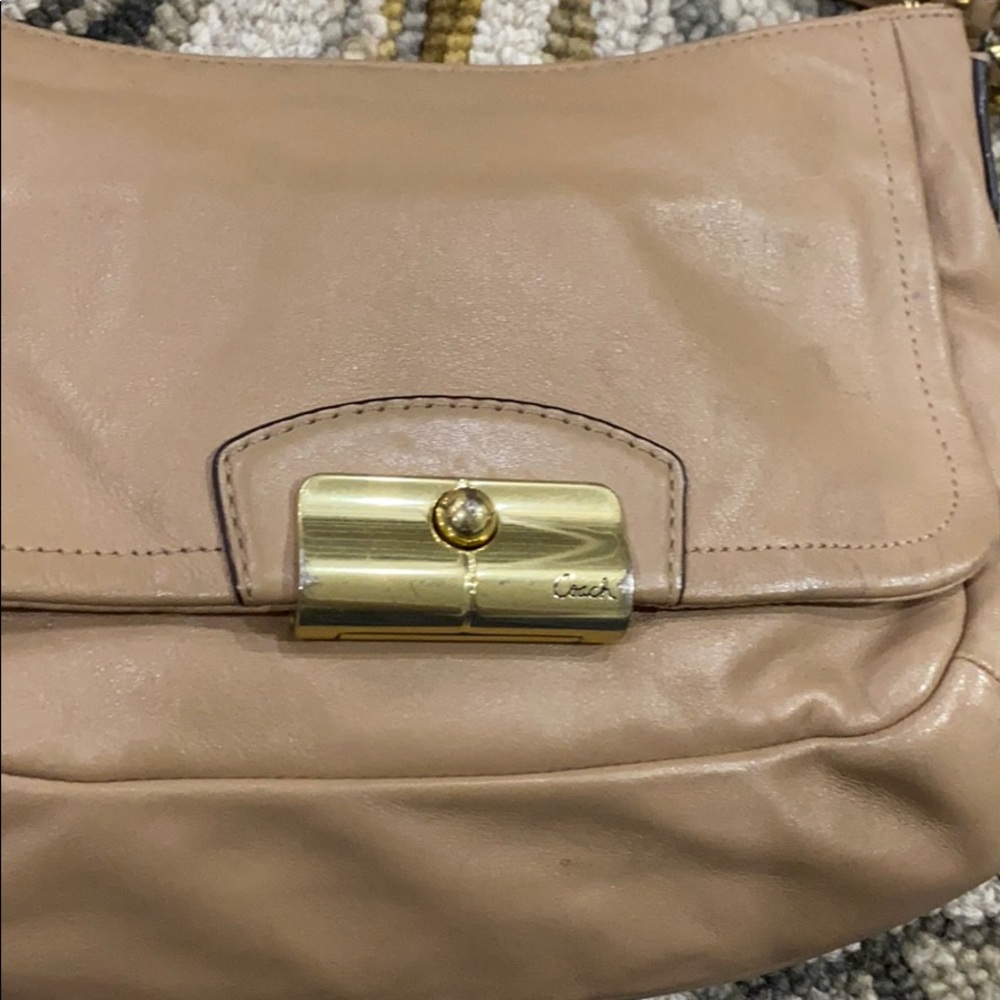 💕 Coach Kirsten tan med leather shoulder bag 💕 - Picture 10 of 16